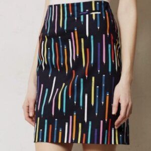 Anthropologie Archival Collection: No. 2 Pencil Navy Skirt By Elevense